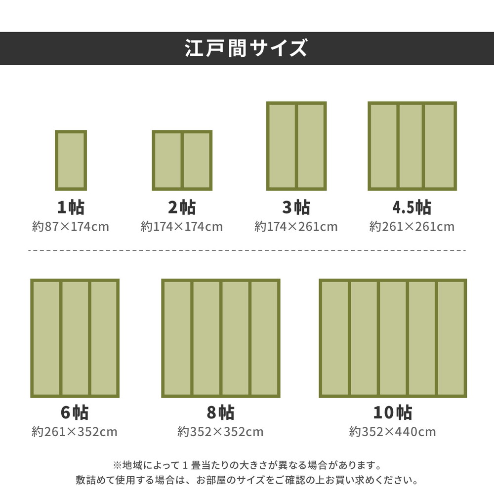 い草カーペット 柳川 江戸間 10帖 440×352 ラグ カーペット い草 畳 和室 床敷き 夏用 冷感 敷物 ナチュラル 省スペース 夏ラグ 和風_8