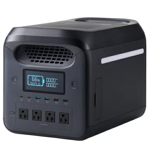 �G���R�� �|�[�^�u���o�b�e���[ DE-PS1200PBK | Elecom DE-PS1200PBK �����_�S �|�[�^�u���o�b�e���[ 1229Wh �u