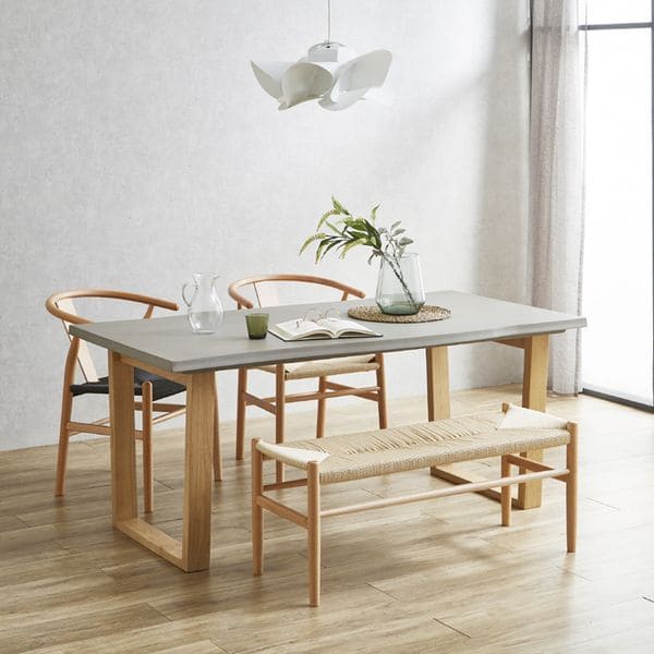 オークテーブル ダイニングテーブル 160cm 180cm 木製 ダイニングテーブル おしゃれ テーブル 天然木 食卓テーブル オーク ダイニング 単_2