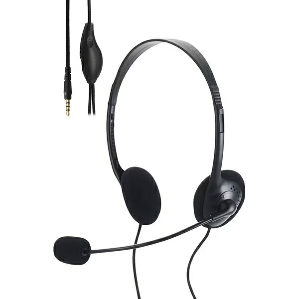 �G���R�� �w�b�h�Z�b�g HS-HP14ST | ELECOM �L���w�b�h�Z�b�g 3.5mm 4�ɐڑ� �X�e���I �I�[�o�[�w�b�h �y�� ���^ �~���[�g�@