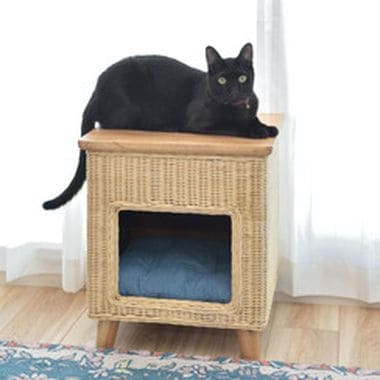 ペットハウススツール ハウス スツール テーブル ペットテーブル ペットハウス ペットベット 犬 猫 ドッグ キャット ペット クッション付き クッシ_7