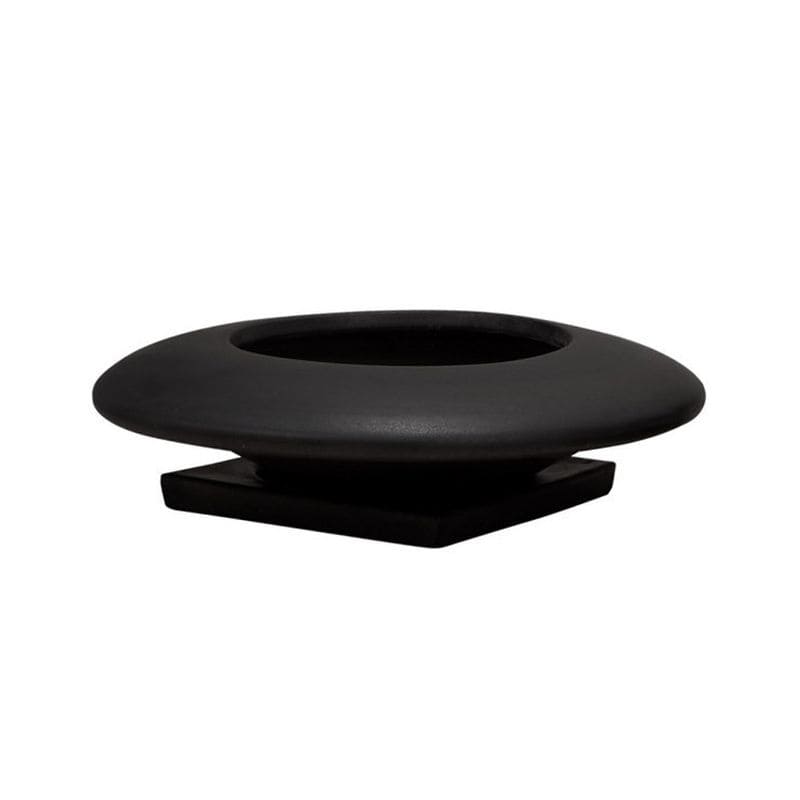 クラウディア L 白 黒 ホワイト ブラック マット ポット 陶器 シンプル 無地 プランター 植木鉢 受け皿付き 受皿付き おしゃれ お洒落 オシャ