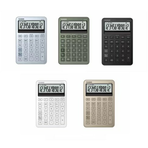 カシオ 電卓 MS-M200 | CASIO カシオ計算機 デザイン電卓 ノート型カラフル 10桁表示 税計算機能あり