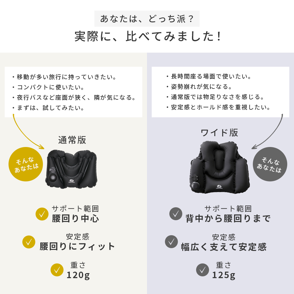 comfox（コムフォックス） 腰 クッション 携帯腰用 エアークッション