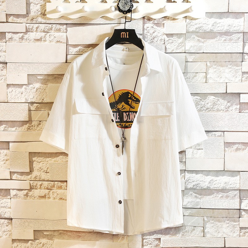 白シャツ 夏服 メンズ シャツ 半袖シャツ カジュアルシャツ オーバーサイズ トップス ゆったり メンズシャツ bx コーティーヤ 通販 Yahoo ショッピング