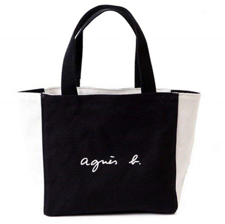 Agnes B アニエスベー トートバッグ Lサイズ レザール ロゴ とかげ ミニトート ツートン コットン キャンバス アニエスべー バレンタイン na1 Cobalt Shop 通販 Yahoo ショッピング