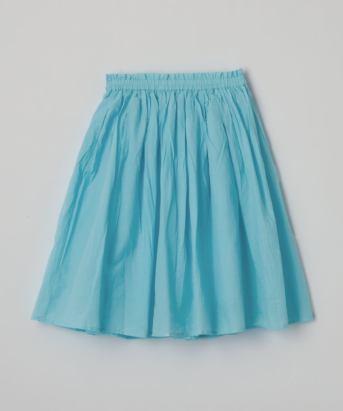 キッズ 110-140 鮮やかカラーコットンボイルスカート ロングスカート インド綿 フレア 女の子...