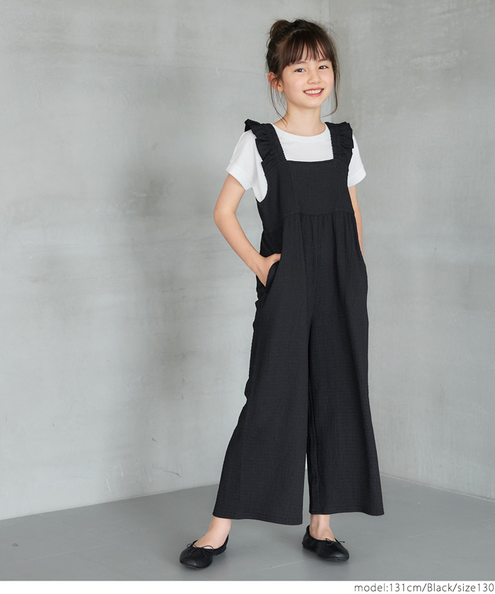 【美品】Baybee. フリルサロペット　キッズ120㎝　HOWDY mite 美品】Baybee. フリルサロペット キッズ120㎝ HOWDY mite - メルカリ