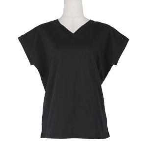 Tシャツ レディース 半袖 COTTON　from the US カットソー Vネック フレンチスリ...