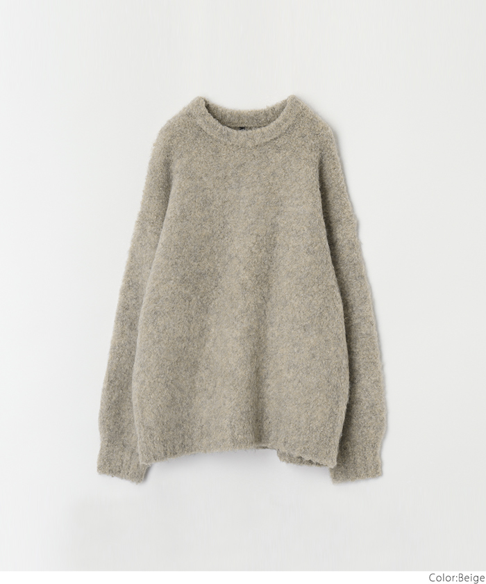 セール☆2990円→990円 ニット メンズ ブークレ シャギー ループヤーン 