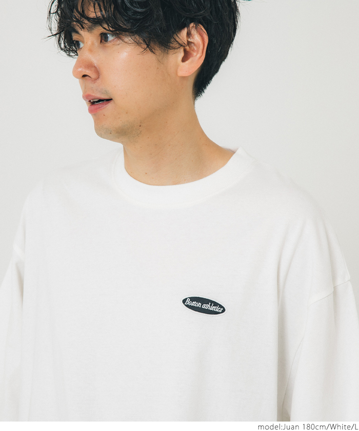 セール☆1490円→550円 Tシャツ メンズ ワンポイントワッペン プル