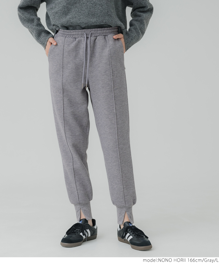 coca 裏起毛 ピンタックジョガーパンツ レディース メール便不可 24aw 