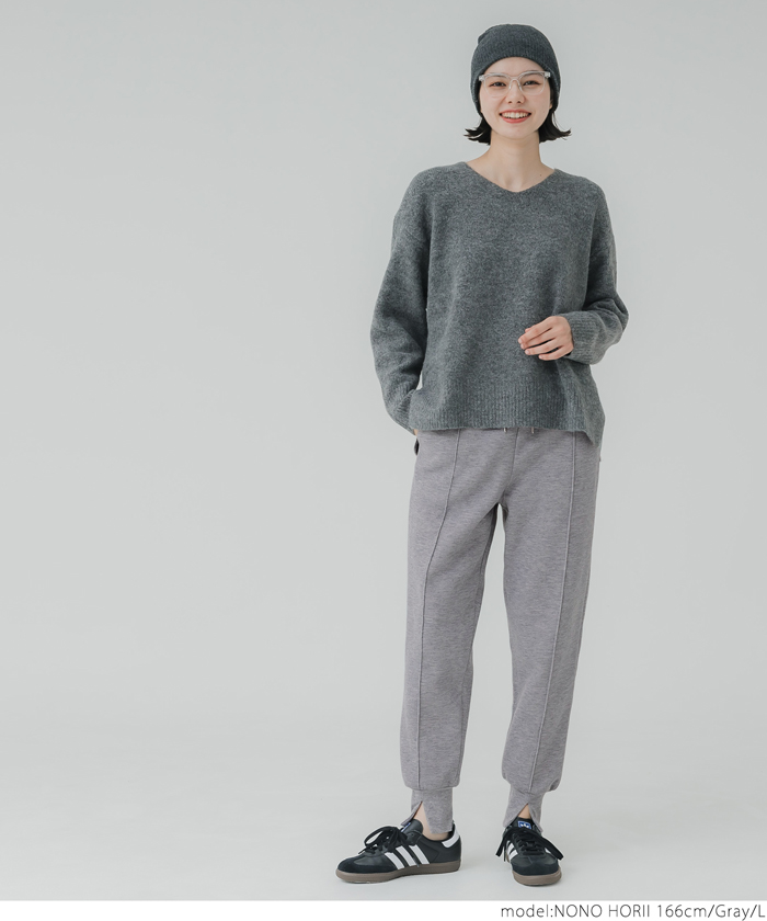 coca 裏起毛 ピンタックジョガーパンツ レディース メール便不可 24aw 