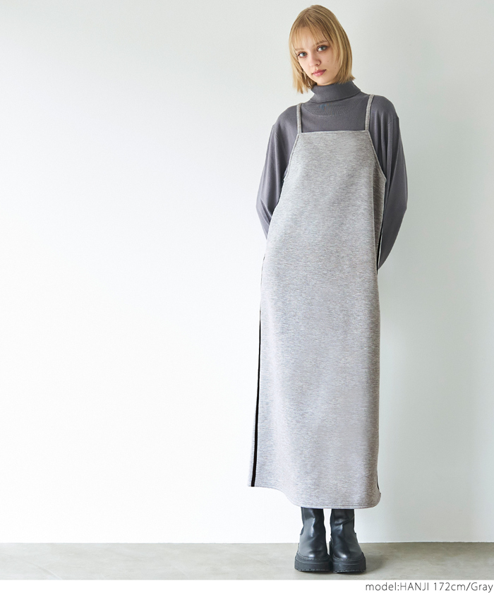 PROPORTION BODY DRESSING ワンピース フェザーニット×キャミ