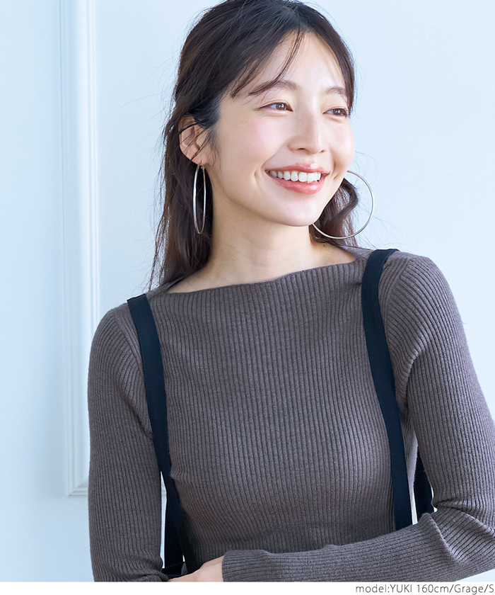coca セール☆1290円→550円 ニット レディース ボートネック
