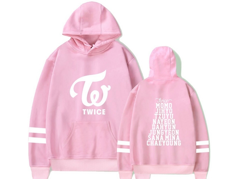 TWICE パーカー 厚手と薄手 男女兼用 スウェット プルオーバー 長袖 服