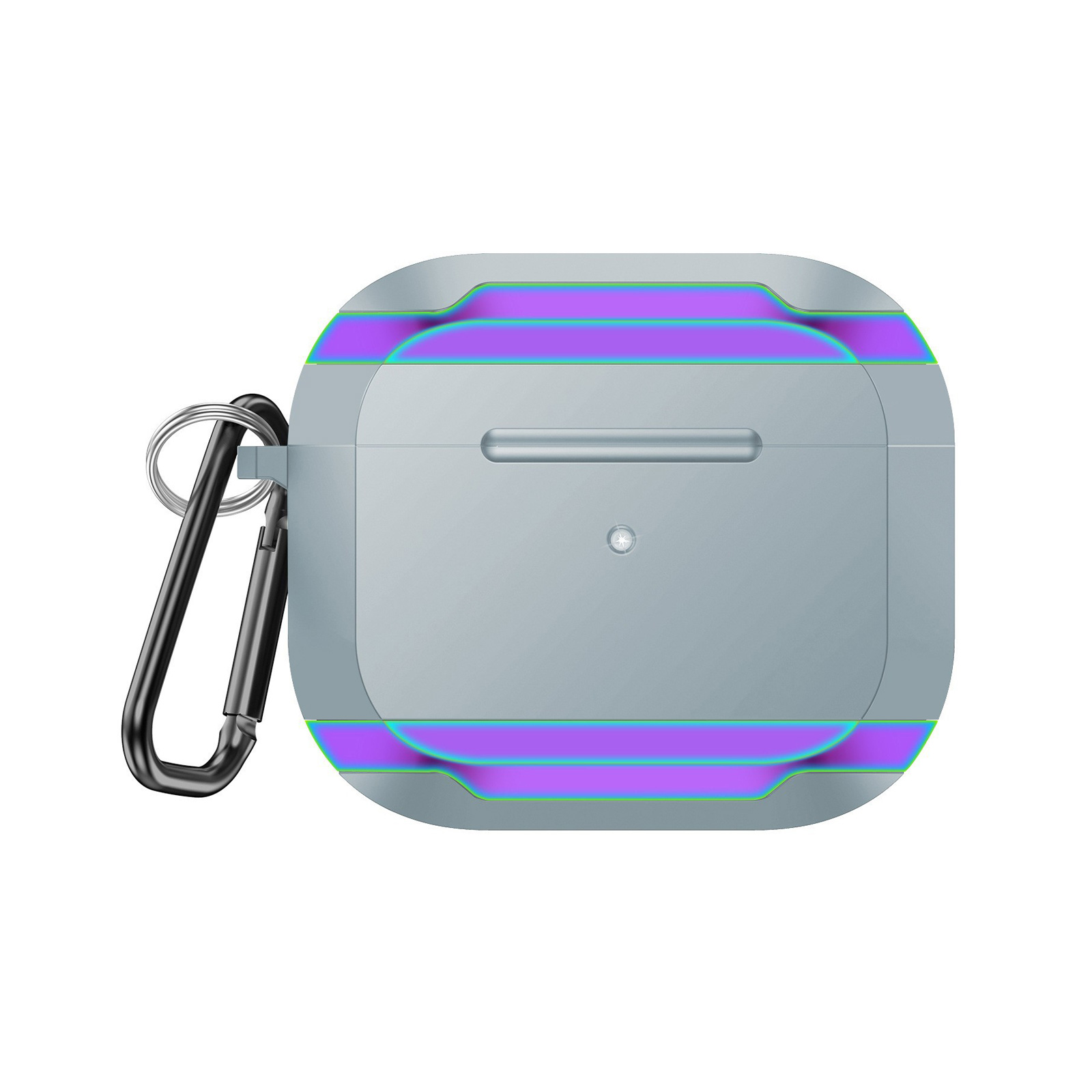 Apple airpods4 第4世代 2024モデル用のケース TPU+アルミ合金