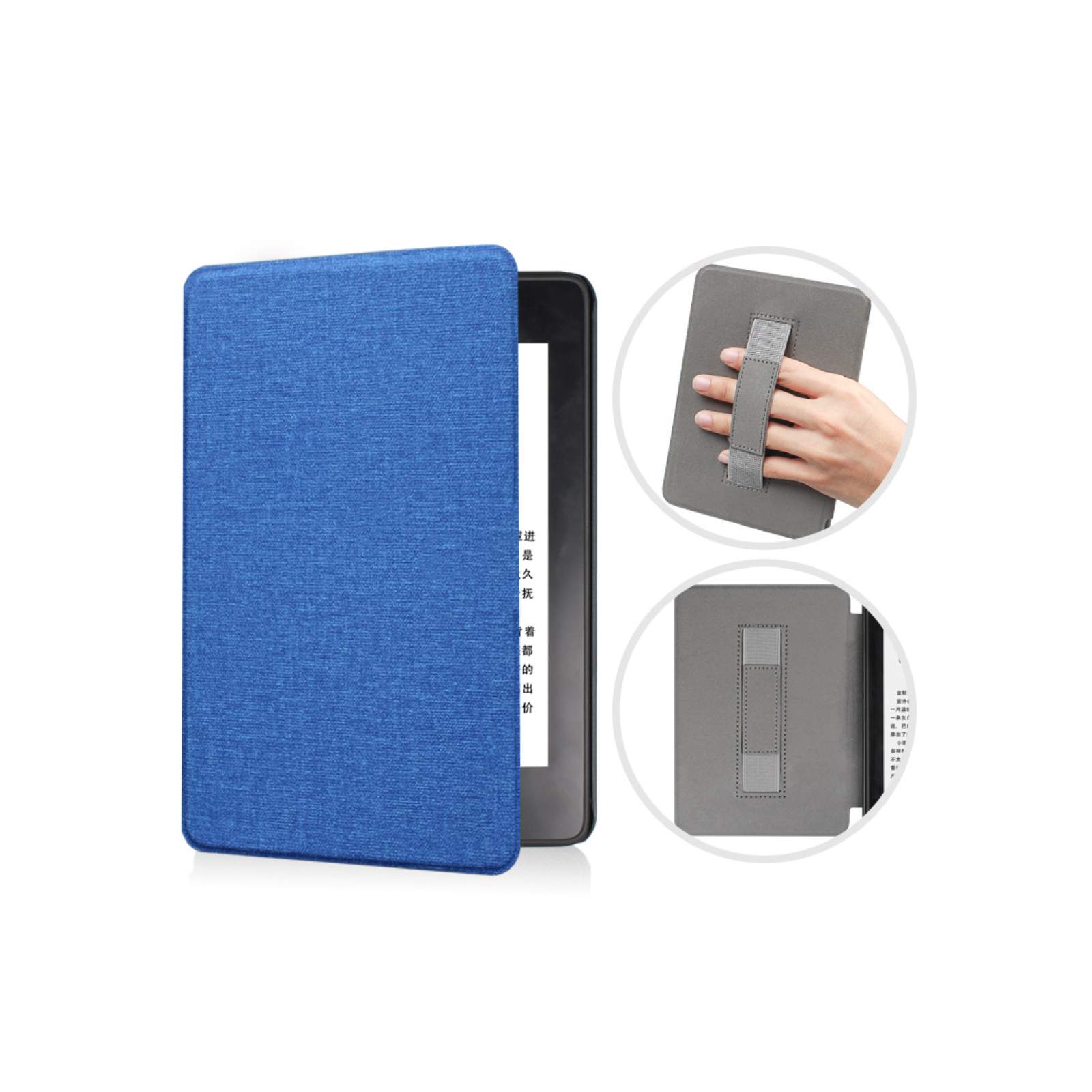 Kindle 6インチ ネイビー 本体(カバー付き) キンドル Kindle 6インチ 2024モデル用のスタンド機能 ブック型 便利
