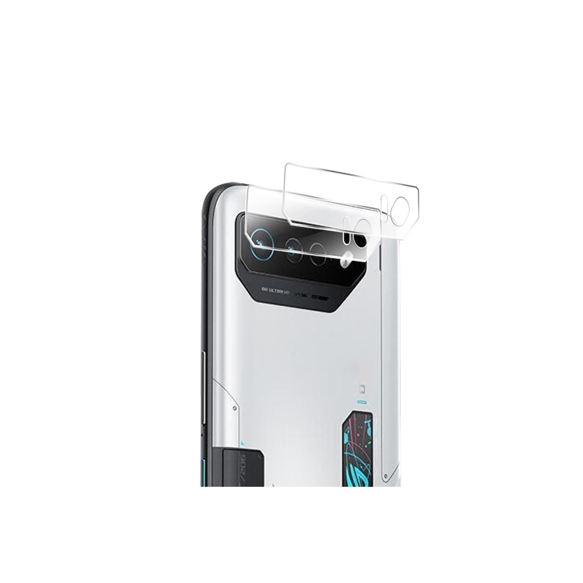 ASUS ROG Phone 7 ROG Phone 7 Pro カメラレンズ用 ガラスフィルム カメラ保護 強化ガラス 防御力 Lens Film レンズ保護 レンズ保護ガラスフィルム 2枚セット｜coco-fit2018｜02