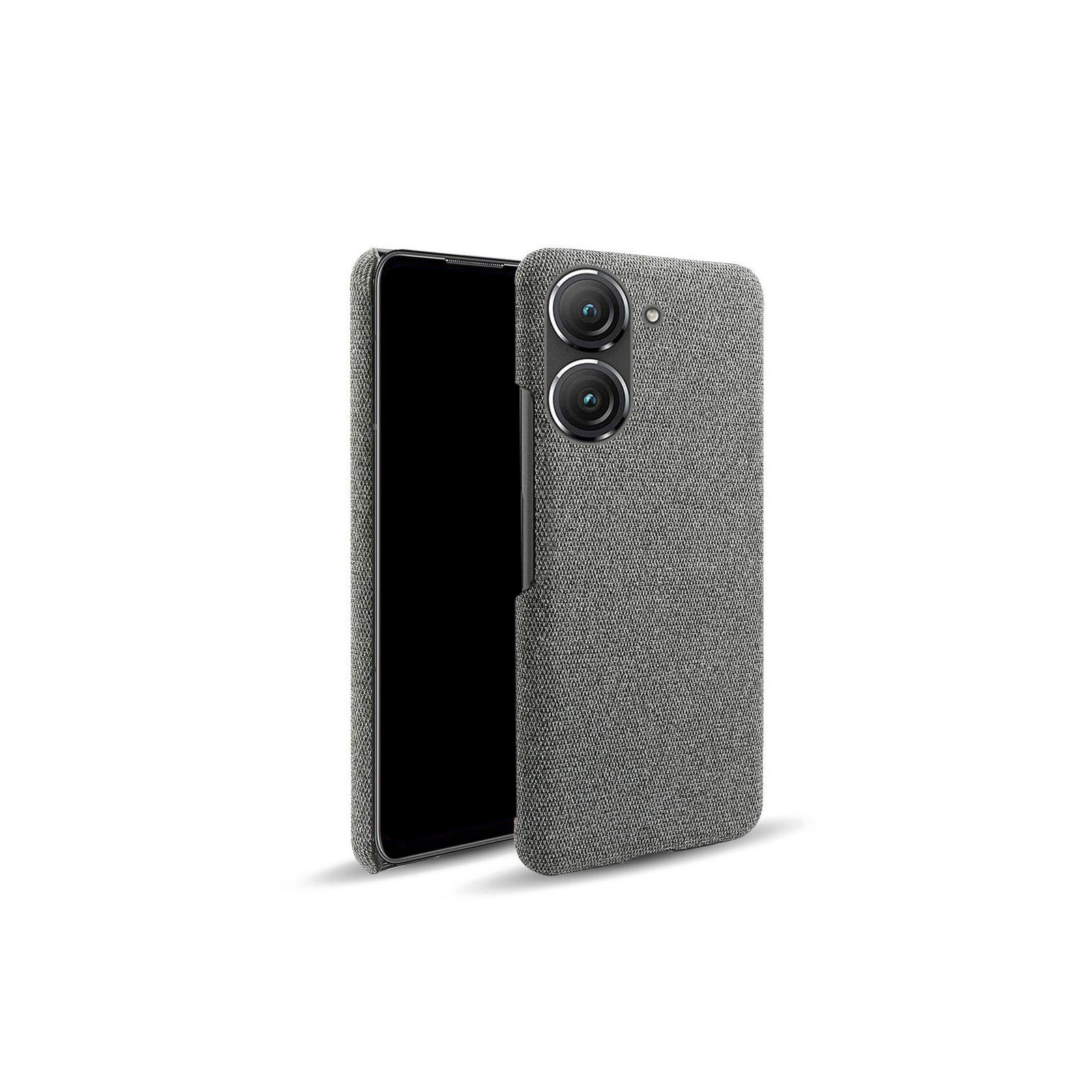 ASUS Zenfone 10 ケース 耐衝撃 カバー プラスチック製 背面デニム調