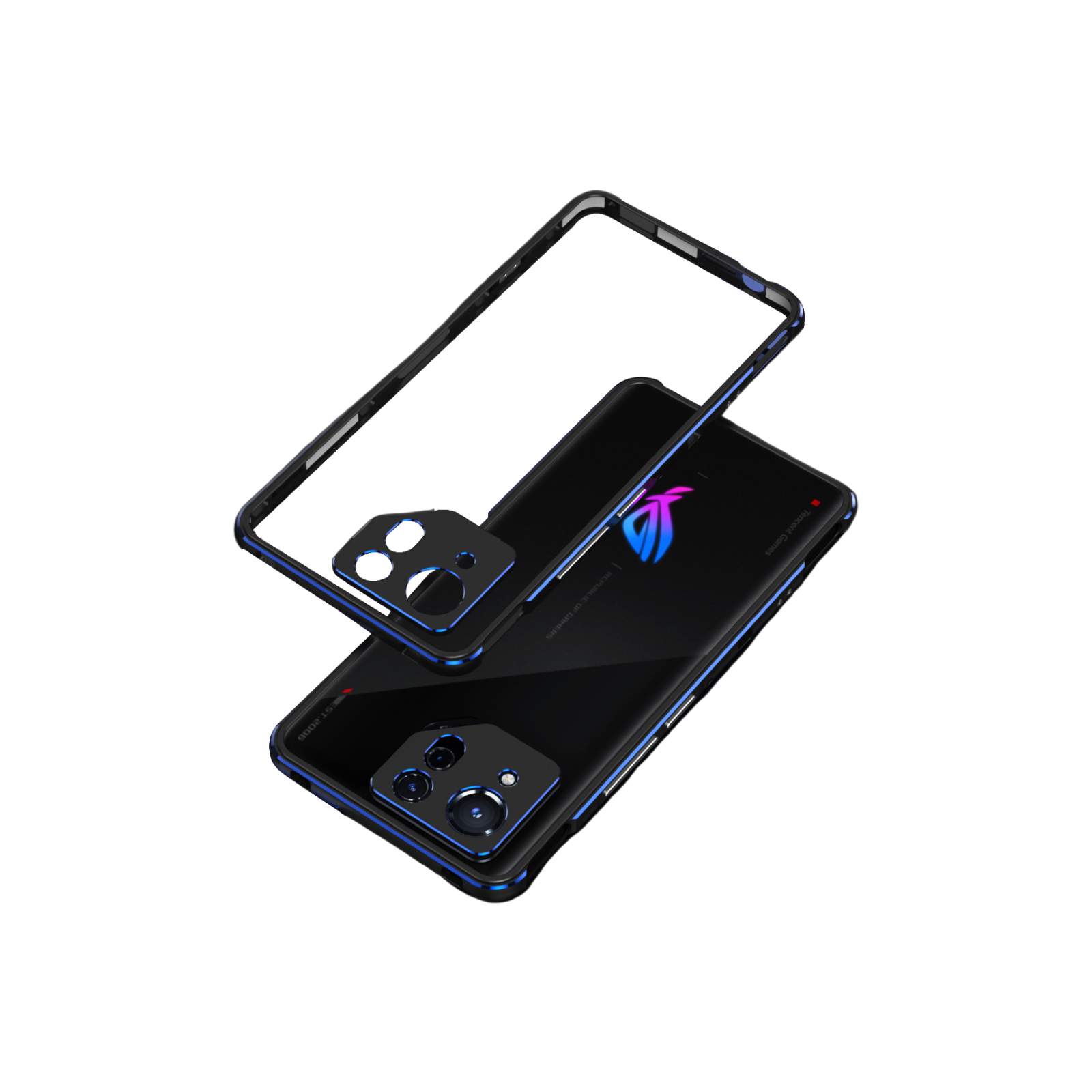 アスース ASUS ROG Phone 8/8 PRO 用のケース カバー アルミバンパーケース 枠 フレーム 軽量 持ちやすい おしゃれ 高級感 金属 レンズ プロテクター｜coco-fit2018｜04