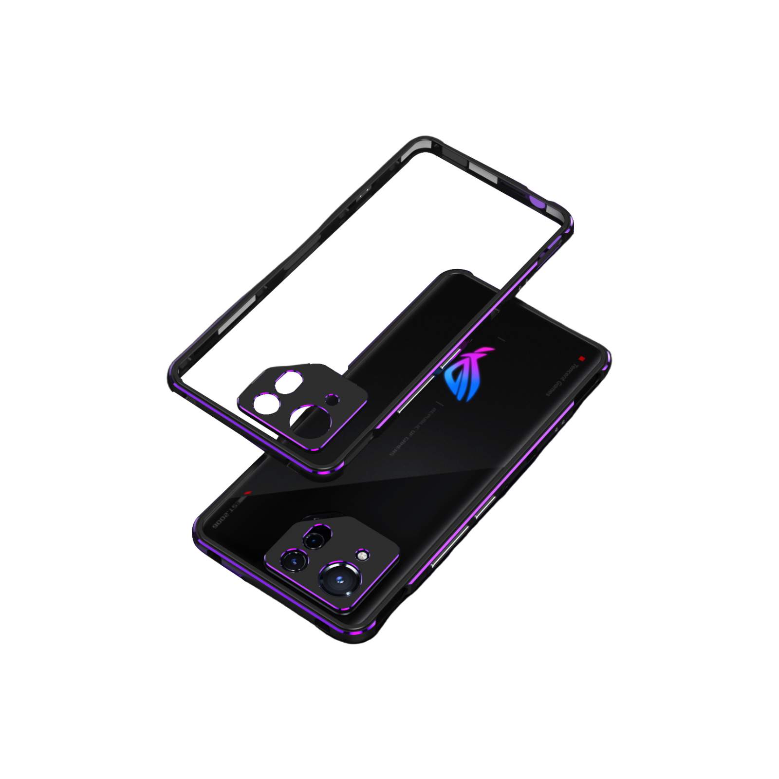 アスース ASUS ROG Phone 8/8 PRO 用のケース カバー アルミバンパーケース 枠 フレーム 軽量 持ちやすい おしゃれ 高級感 金属 レンズ プロテクター｜coco-fit2018｜05