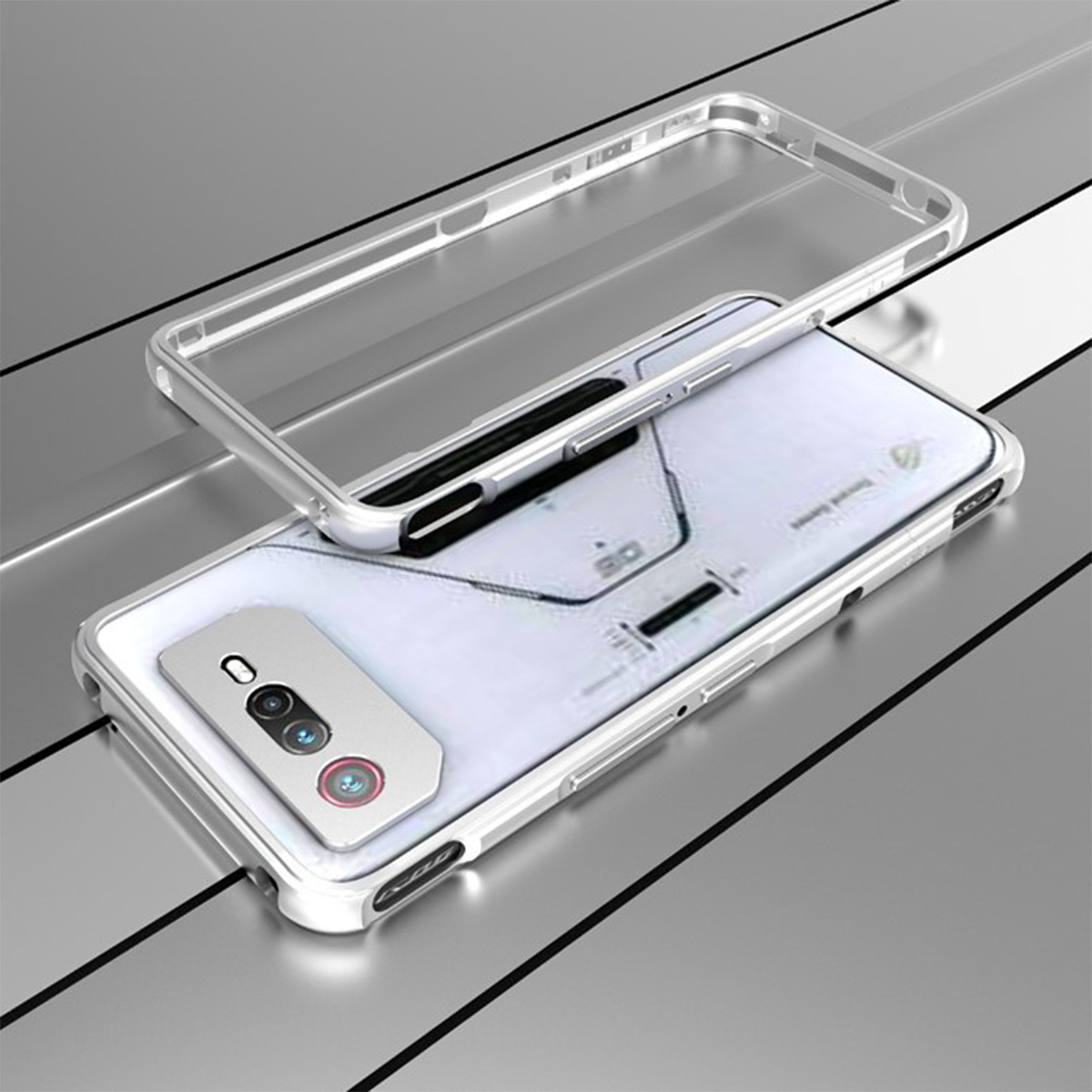 ASUS ROG Phone 6 6 Pro ケース アルミニウムバンパー レンズ保護  耐衝撃 金属 軽量 持ちやすい メタルサイドバンパー 強化ガラスフィルム おまけ付き｜coco-fit2018｜06