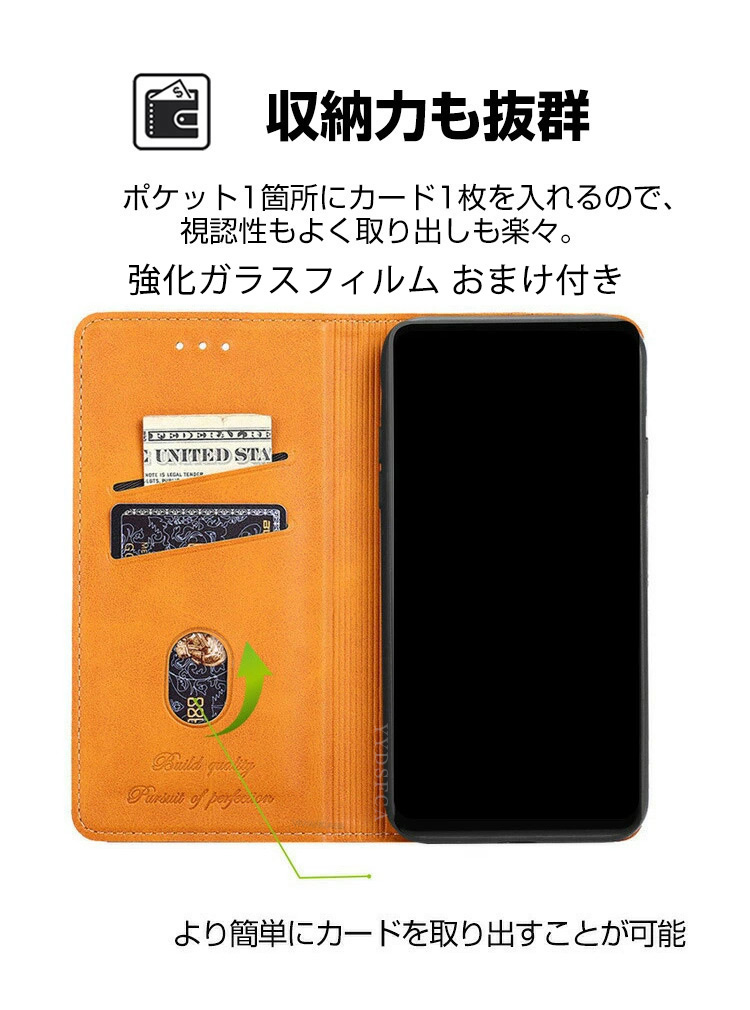 arrows FCNT Arrows We3 / Plus用の手帳型カバー TPU+PUレザー