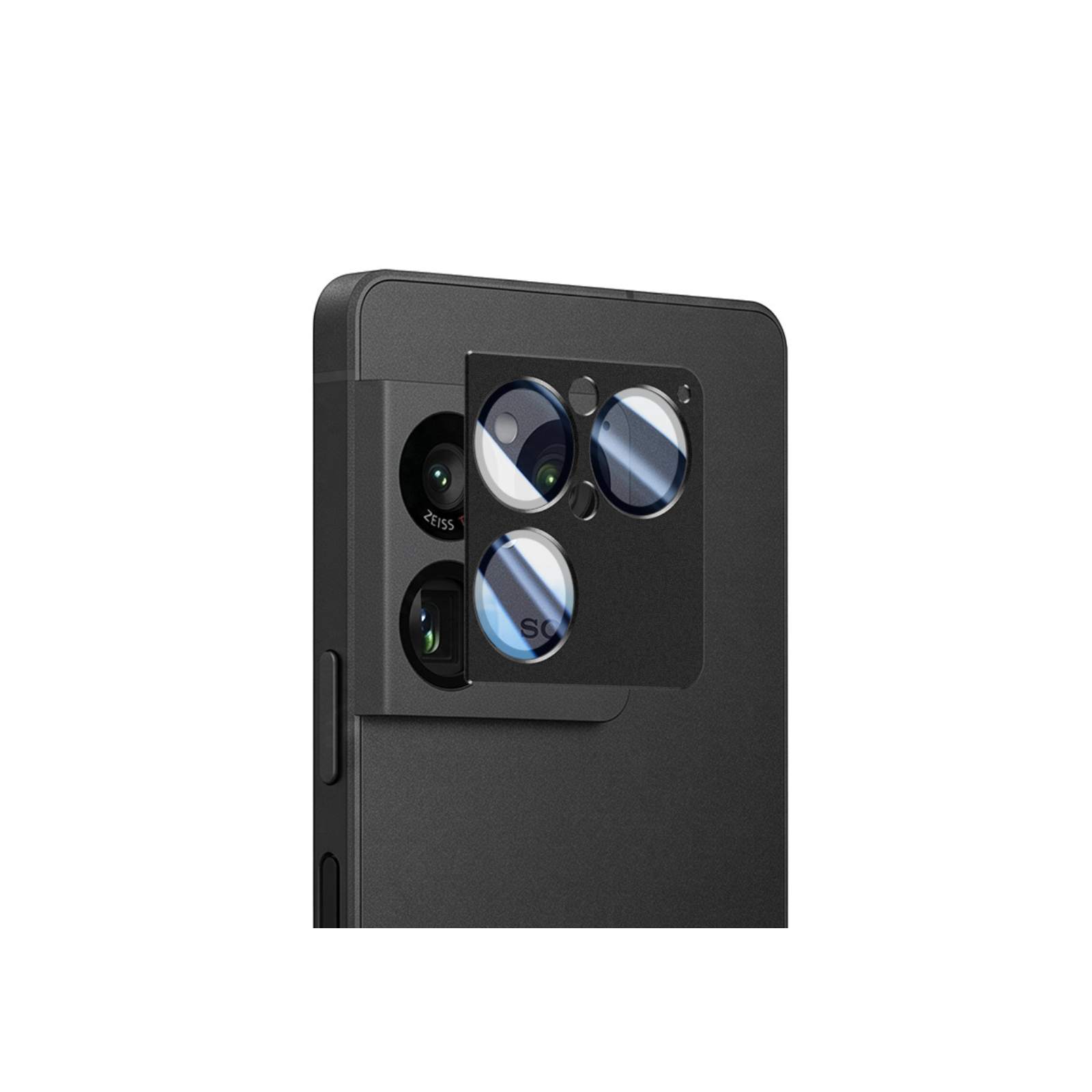 SONY Xperia 1 VIII専用一体型レンズ保護カバーアルミ合金と強化ガラス