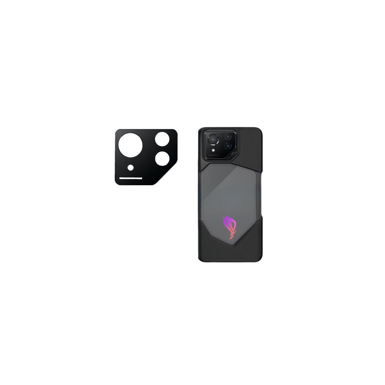 ASUS ROG Phone 8 ROG Phone 8 Pro スマートフォン スマホアクセサリー カメラレンズ用  カメラ保護 強化ガラス  Lens Film レンズ保護  2枚セット｜coco-fit2018｜02