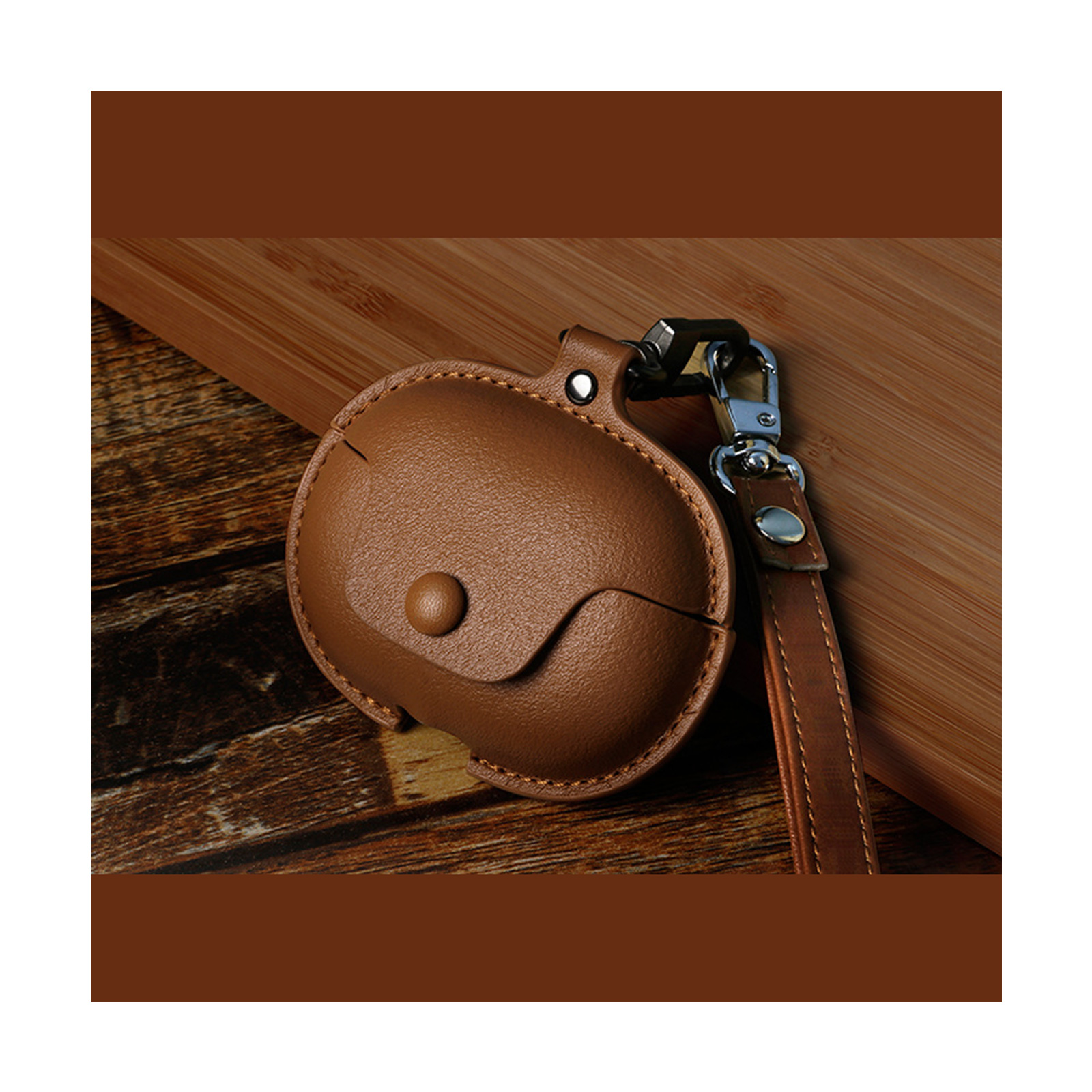 HUAWEI（ファーウェイ） フリーバッド プロ 4用PUレザー素材のケースと