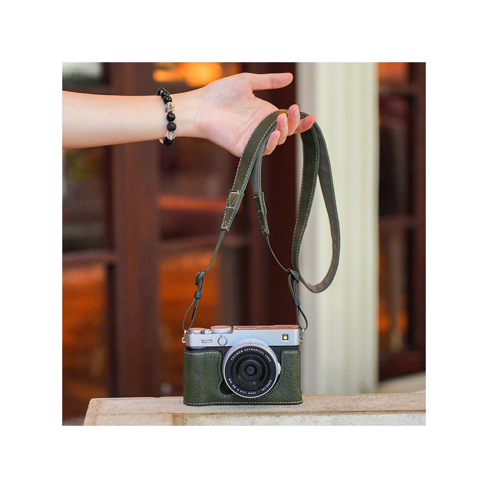 富士フイルム FUJIFILM X-E5 ボディ 専用ボトム PUレザーケース 保護