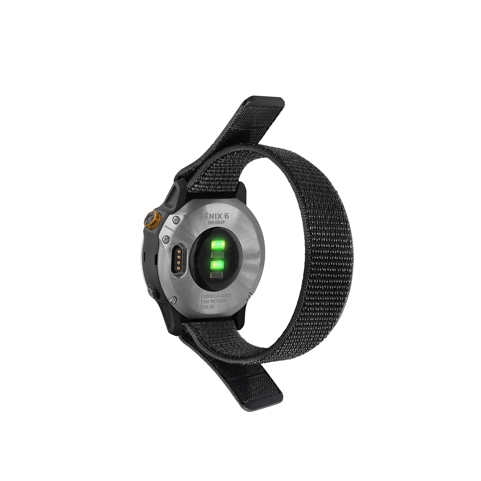 GARMIN Approach S70 47mm BLACK +ベルト+フィルム Garmin Approach S70 42mm/47mm 交換 時計バンド ナイロン素材