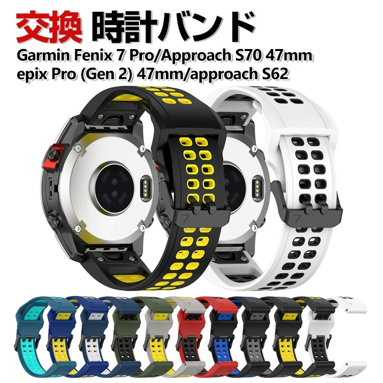 「KENKENさん専用」GARMIN APPROACH S70 47mm ApproachS70_Black_front_pin_po