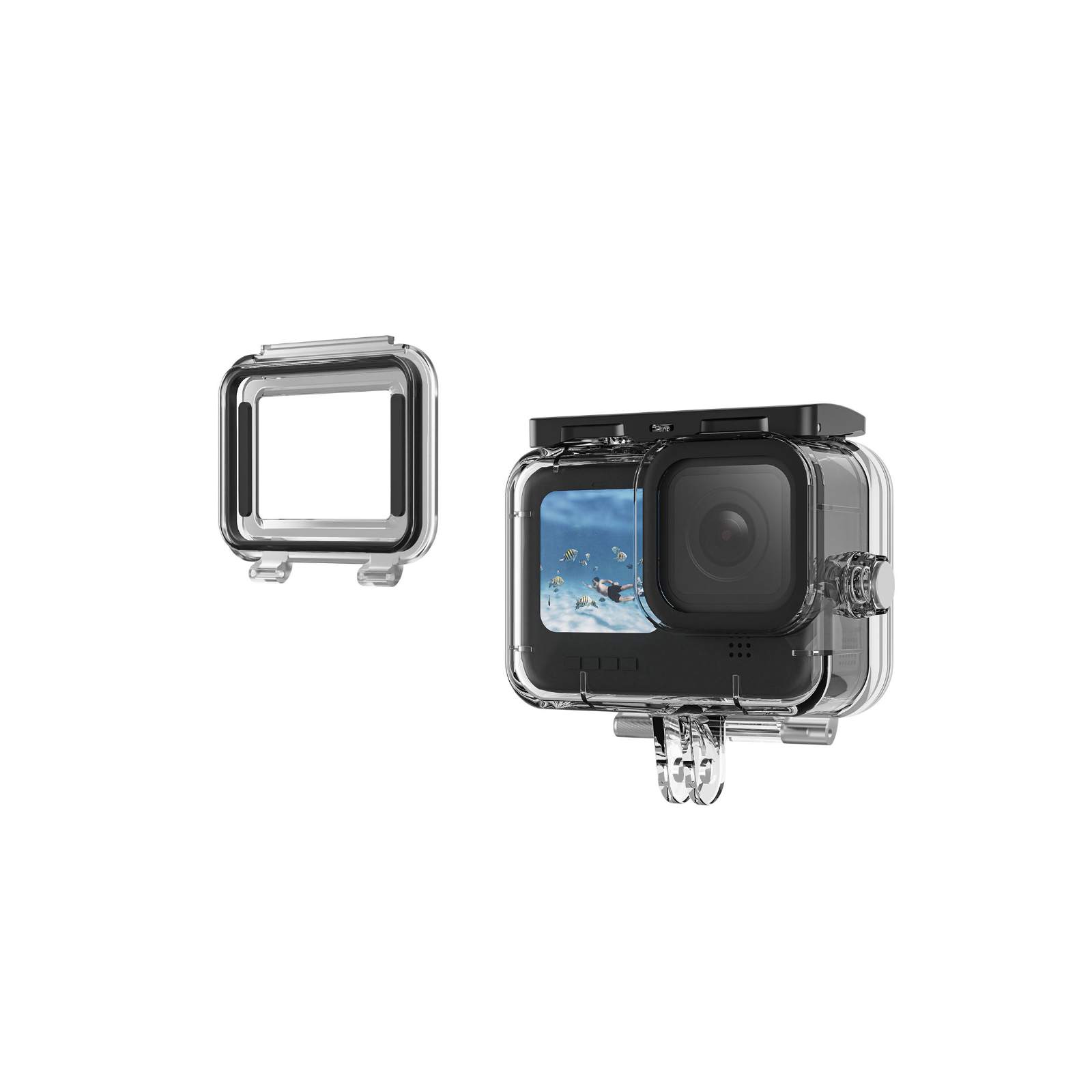 GoPro Hero12 Hero11 Black Hero10 Black Hero9 Black ゴープロヒーロー12 潜水ケース 45m防水  優れた防水性能 水中撮影 密封防水カバー 実用 人気