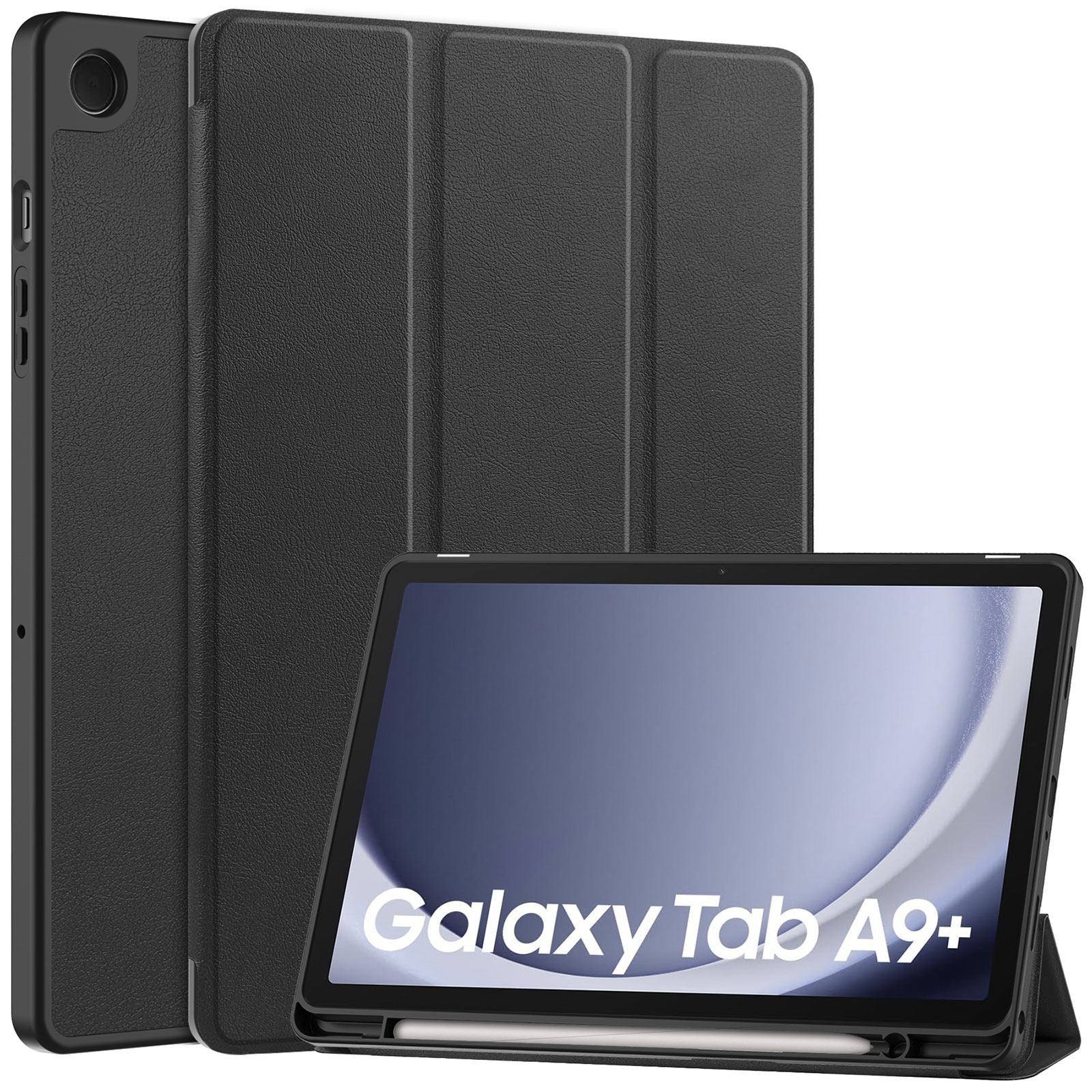 Galaxy Tab A9+ ケース 耐衝撃 カバー TPUとPUレザー おしゃれ スタンド機能 タブレットケース ギャラクシー タブ A9+ 手帳型カバー｜coco-fit2018｜02