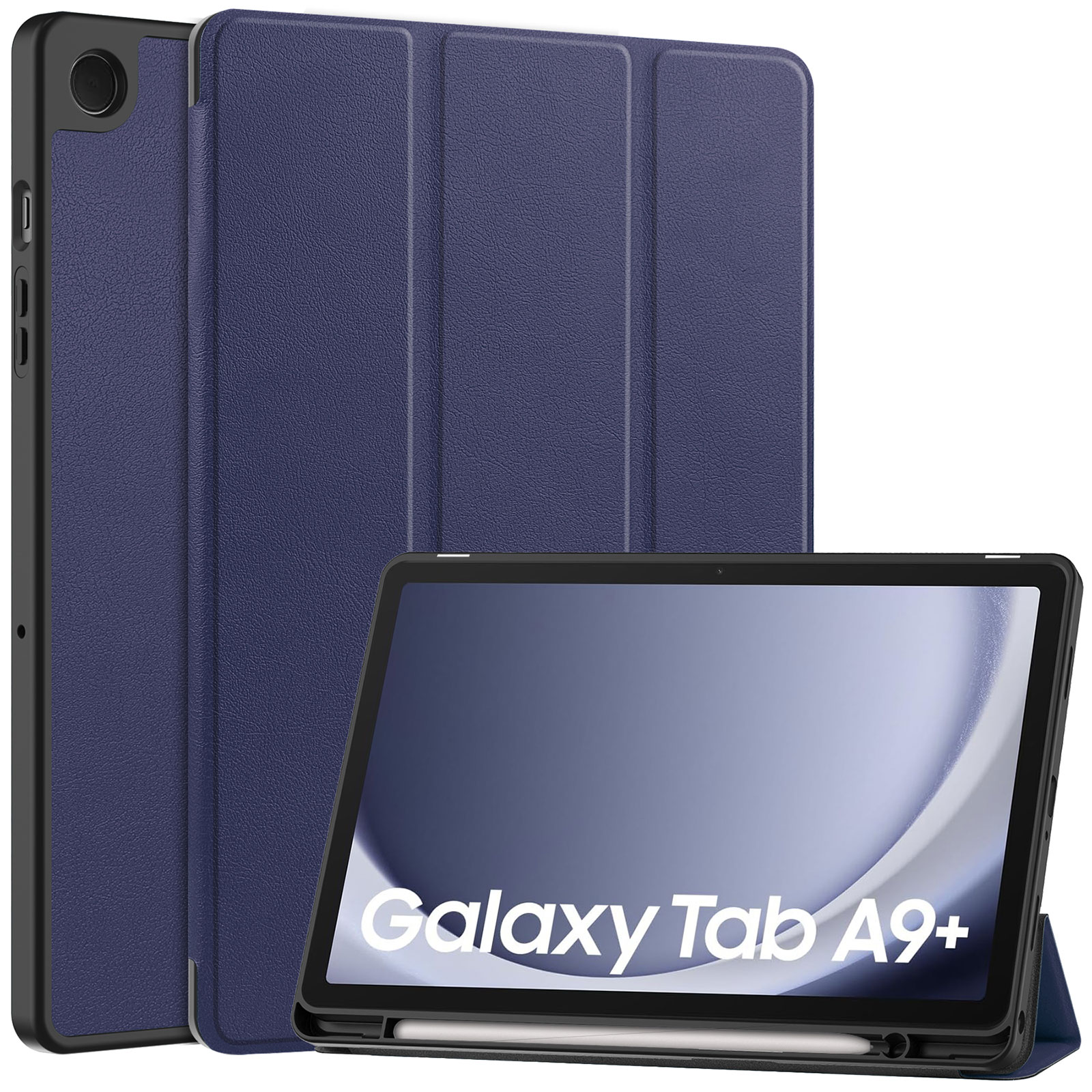 Galaxy Tab A9+ ケース 耐衝撃 カバー TPUとPUレザー おしゃれ スタンド機能 タブレットケース ギャラクシー タブ A9+ 手帳型カバー｜coco-fit2018｜03