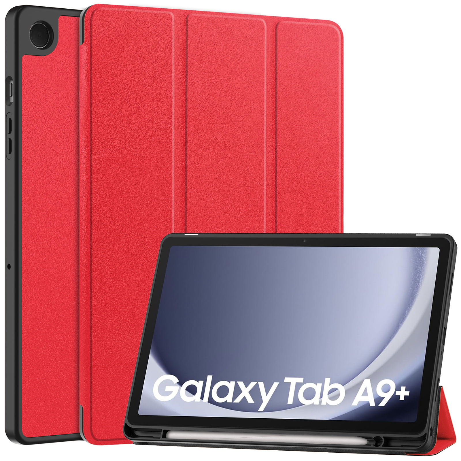 Galaxy Tab A9+ ケース 耐衝撃 カバー TPUとPUレザー おしゃれ スタンド機能 タブレットケース ギャラクシー タブ A9+ 手帳型カバー｜coco-fit2018｜06