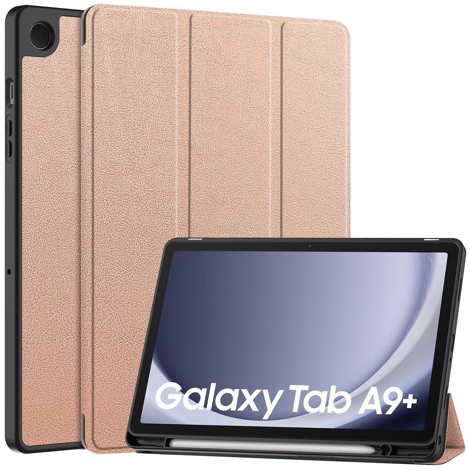 Galaxy Tab A9+ ケース 耐衝撃 カバー TPUとPUレザー おしゃれ スタンド機能 タブレットケース ギャラクシー タブ A9+ 手帳型カバー｜coco-fit2018｜07