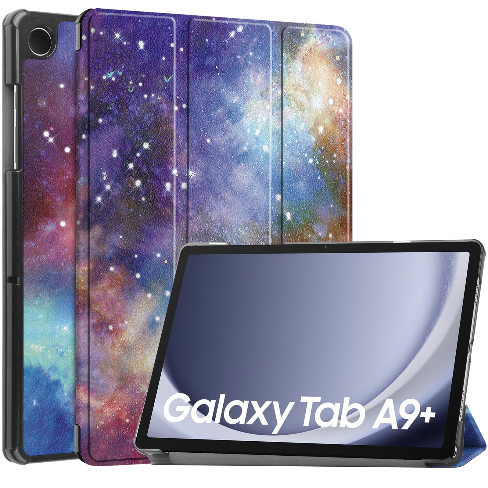 Galaxy Tab A9 A9+ ケース 耐衝撃 カバー PCとPUレザー おしゃれ ケース スタンド機能 カード収納 タブレットケース ギャラクシー タブA9 A9+ 手帳型カバー｜coco-fit2018｜02