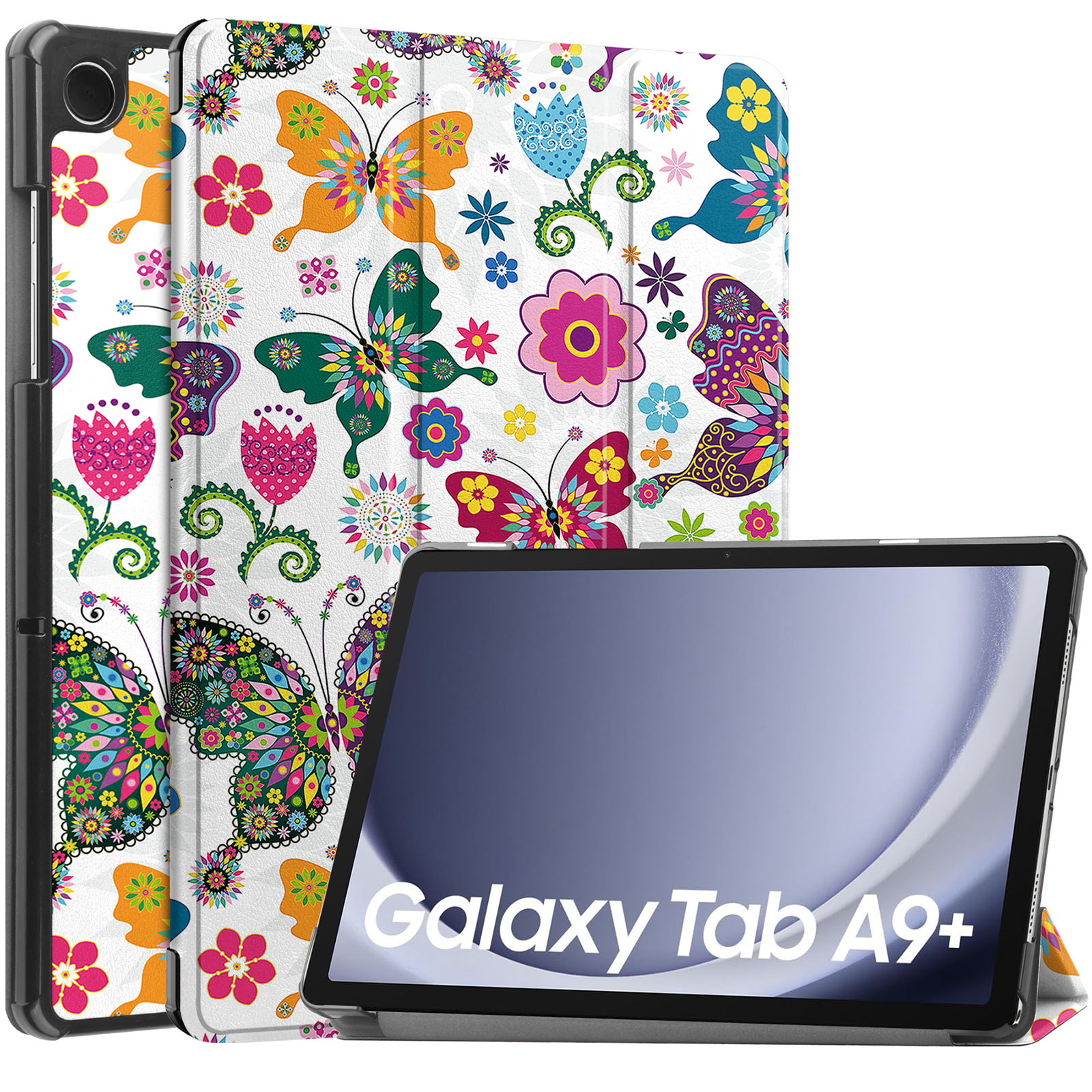 Galaxy Tab A9 A9+ ケース 耐衝撃 カバー PCとPUレザー おしゃれ ケース スタンド機能 カード収納 タブレットケース ギャラクシー タブA9 A9+ 手帳型カバー｜coco-fit2018｜04