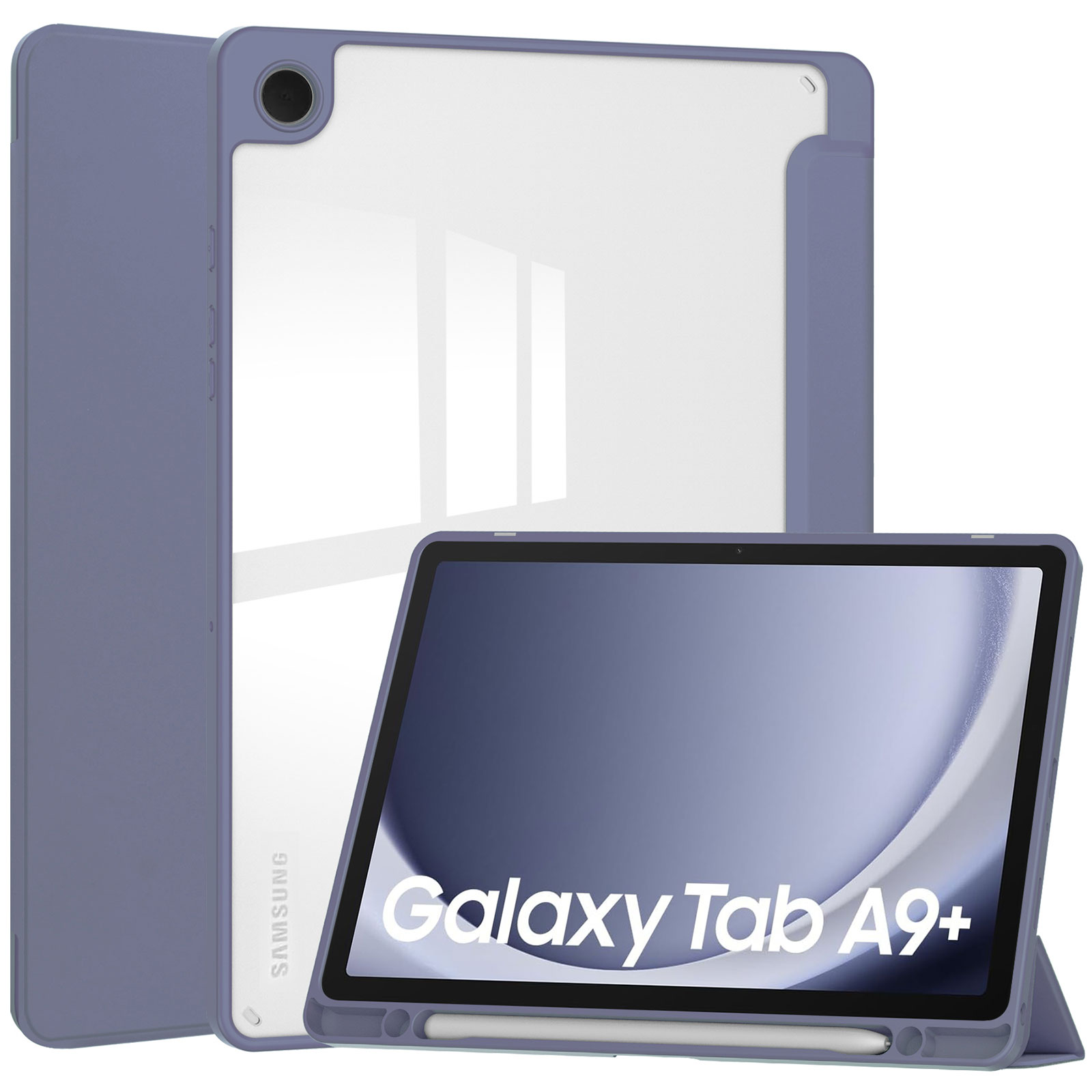 Galaxy Tab A9 A9+ ケース 耐衝撃 カバー TPUとPCとPUレザー おしゃれ スタンド機能 カード収納 タブレットケース ギャラクシー タブA9 A9+ 手帳型カバー｜coco-fit2018｜06