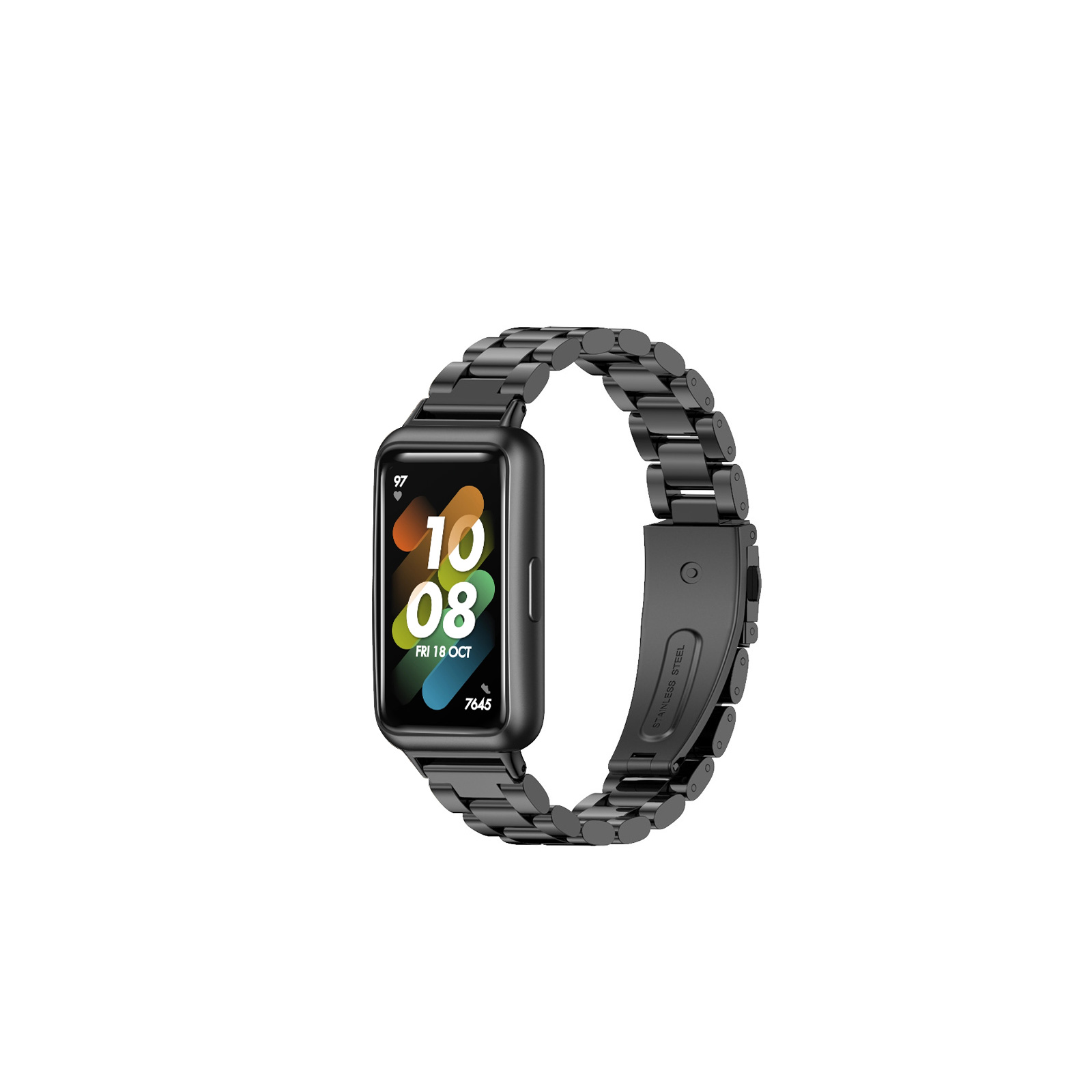 HUAWEI Band 7 交換 バンド オシャレな 高級ステンレス 交換用 ベルト