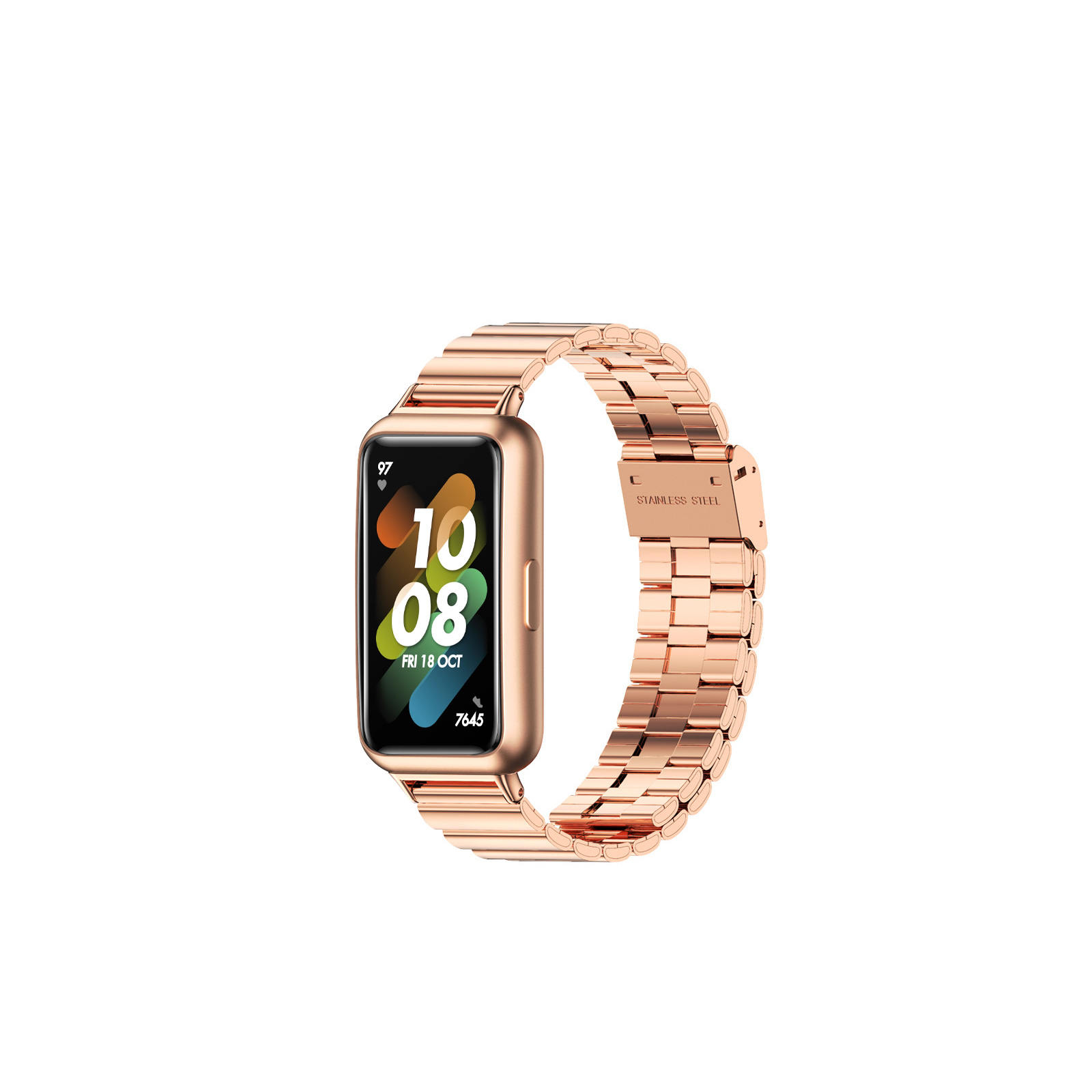 HUAWEI Band 7 交換 バンド オシャレな 高級ステンレス 交換用 ベルト