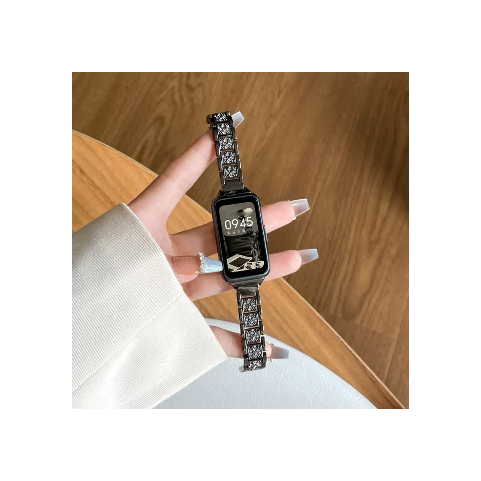 ファーウェイ バンド 8 用のがエレガントで おしゃれな 高級ステンレス