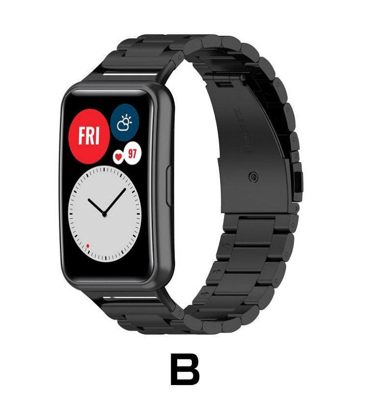HUAWEI  Watch W1 active ブラックメタルバンド 中古 HUAWEI Watch W1 active ブラックメタルバンド 中古