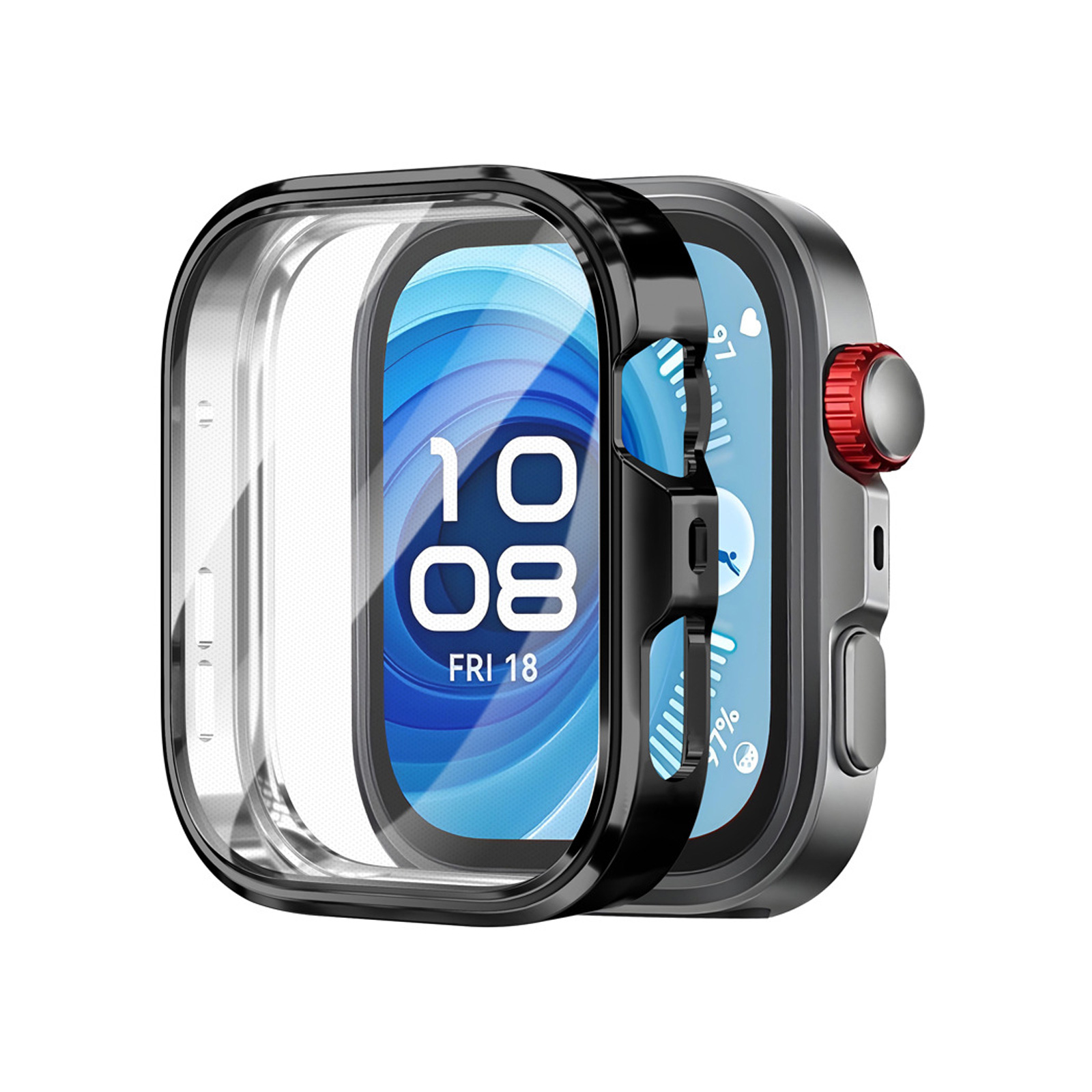 ファーウェイ ウォッチ Watch Fit 4 用の クリアケース TPU素材 Watch Fit 4 Pro CASE 耐衝撃 カッコいい 人気 マルチカラー カバー 一体型 ソフトケース | HUAWEI | 02