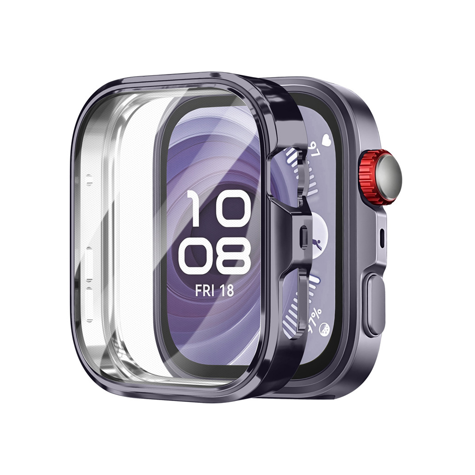 ファーウェイ ウォッチ Watch Fit 4 用の クリアケース TPU素材 Watch Fit 4 Pro CASE 耐衝撃 カッコいい 人気 マルチカラー カバー 一体型 ソフトケース | HUAWEI | 08