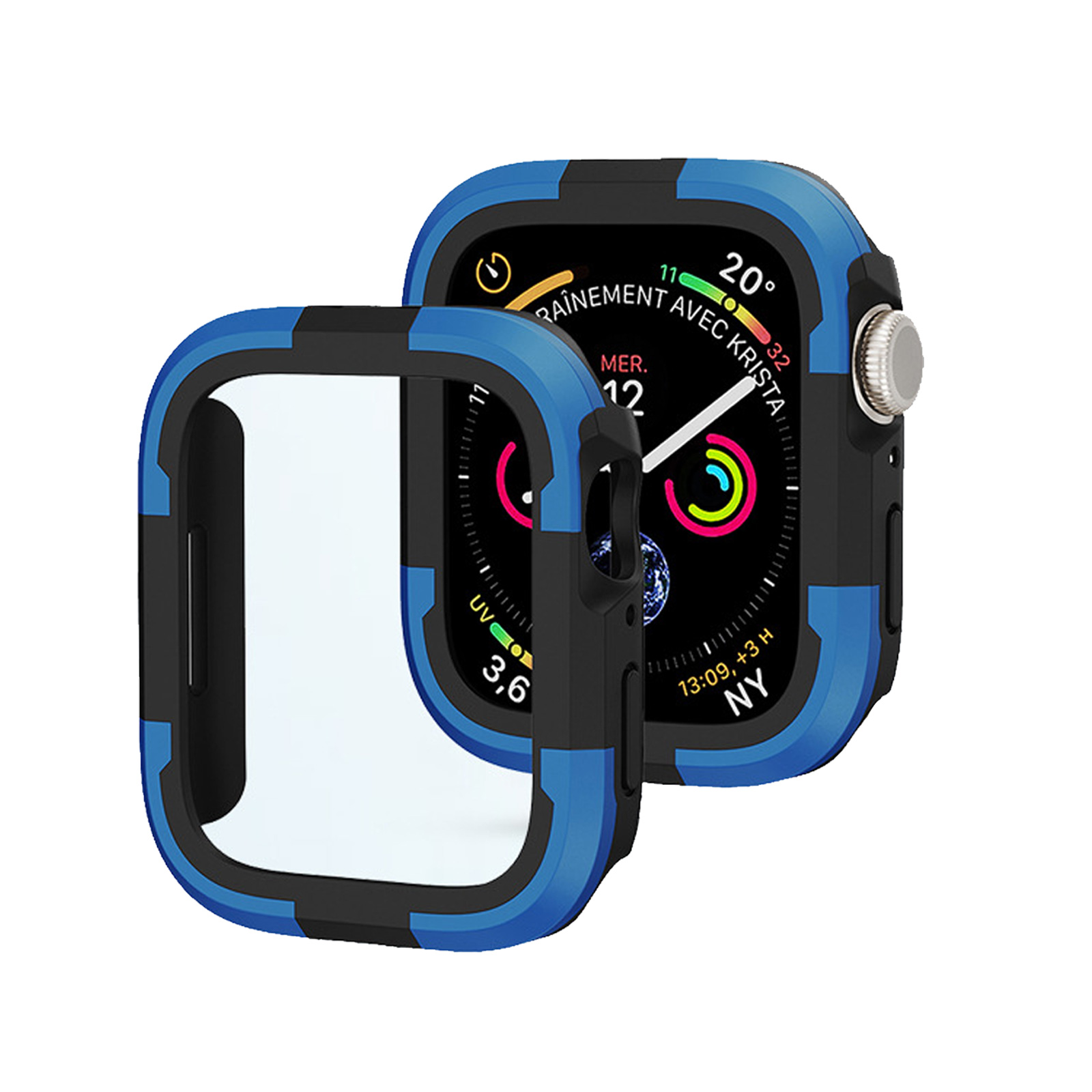 Apple アップルウォッチ10 42mm/46mm 用の ケース タフで頑丈 2重構造