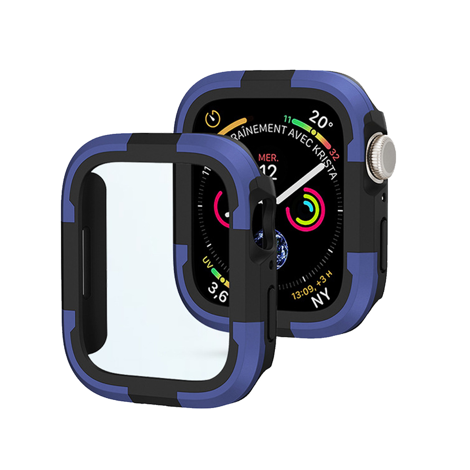 Apple アップルウォッチ10 42mm/46mm 用の ケース タフで頑丈 2重構造